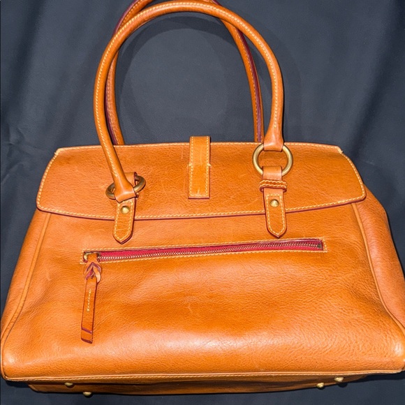 Dooney & Bourke Florentine Leather Tab Satchel - Picture 10 of 16
